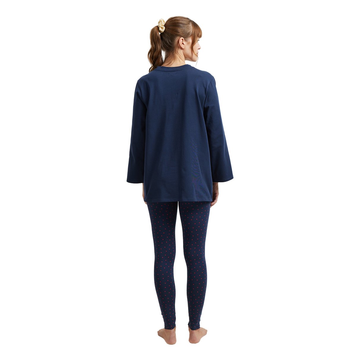 Ensemble 2 pièces pyjama de grossesse "mon amour" marine, VERTBAUDET