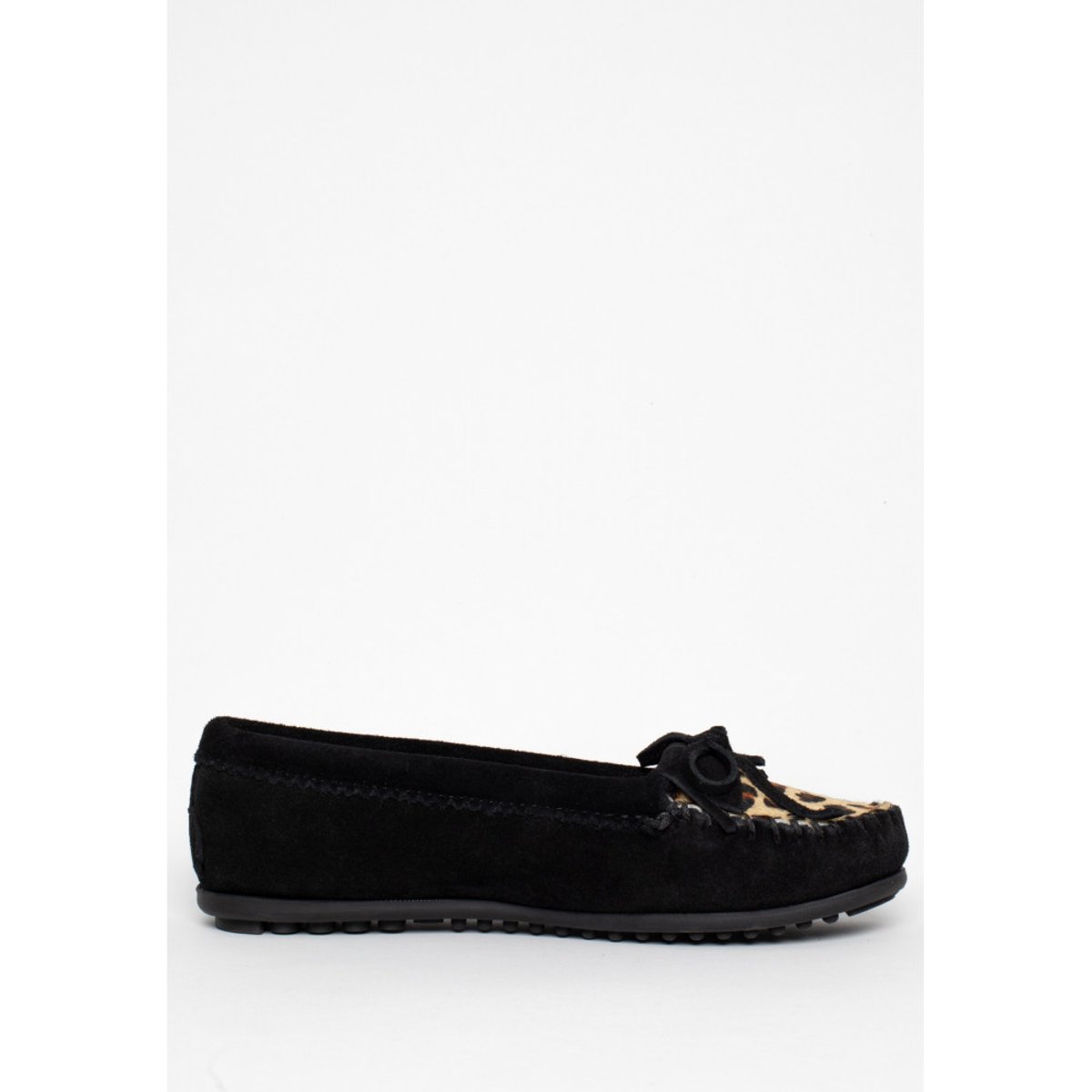 Mocassins  LEOPARD KILTY noir, MINNETONKA