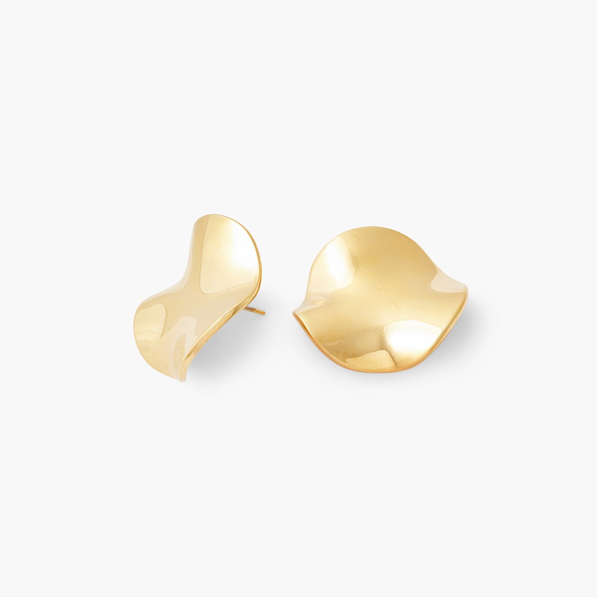 Boucles d'oreilles rondes acier inoxydable doré doré, BALABOOSTE