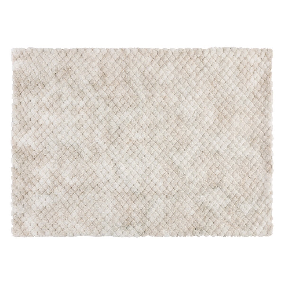 Plaid imitation fourrure ADRIEL beige, ATMOSPHERA