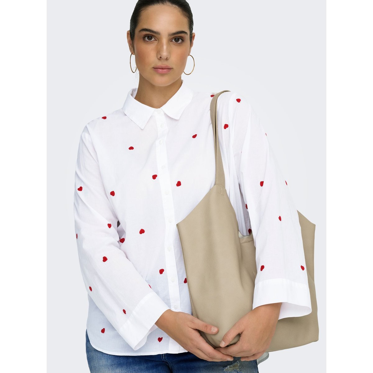 Chemise bright white, ONLY CARMAKOMA
