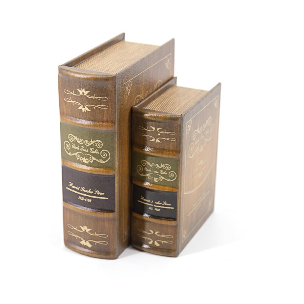 Livre uncle toms cabin beige carton marron, DECORATION D’AUTREFOIS