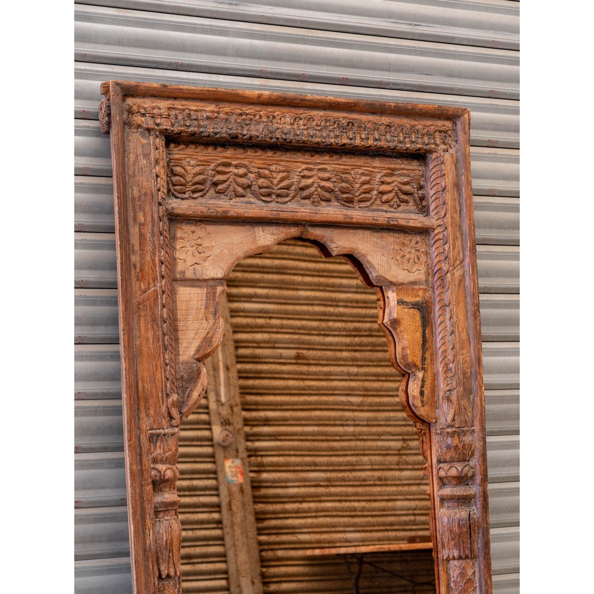 Grand miroir en bois Georges N°1307 - Bon état bois foncé, DEBONGOUT