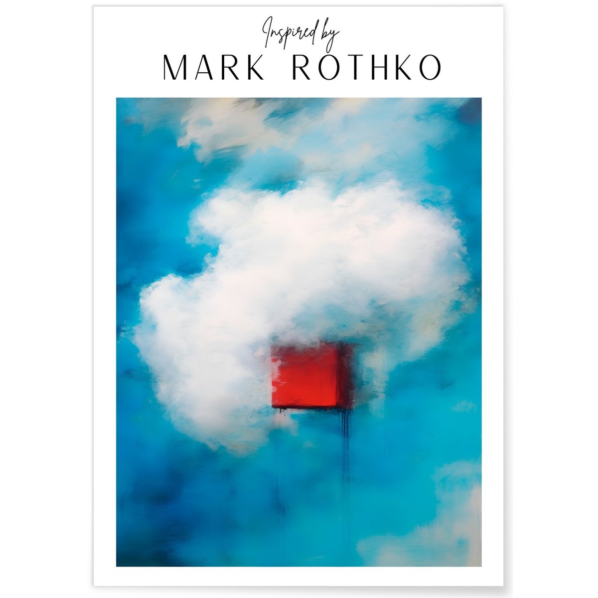 Affiche Mark Rothko n°18 blanc, L'AFFICHERIE