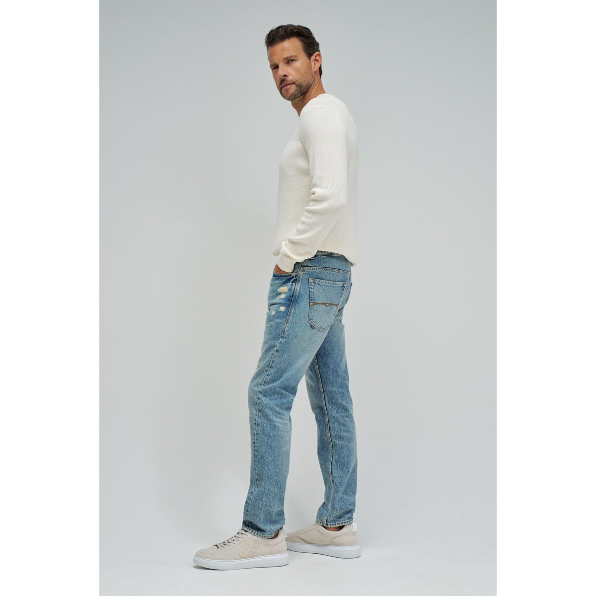 JEAN REGULAR FIT CRAFT SERIES bleu vintage, SALSA JEANS