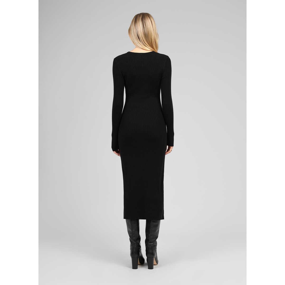 Robe Longue NADIA noir, AN'GE