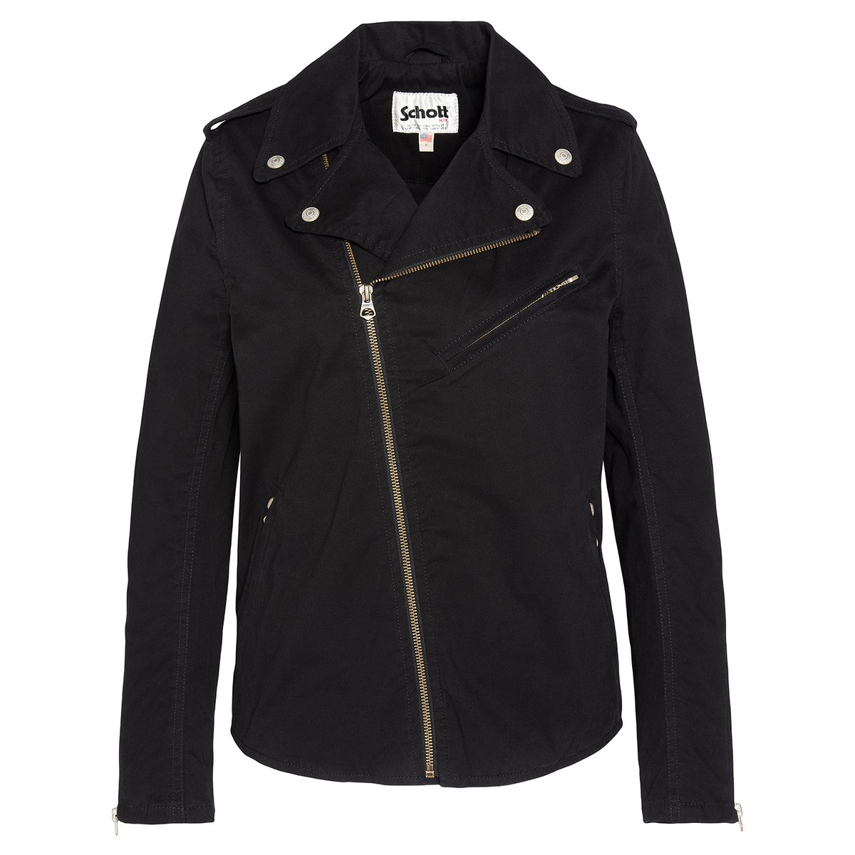 Perfecto® cotton jacket noir, SCHOTT