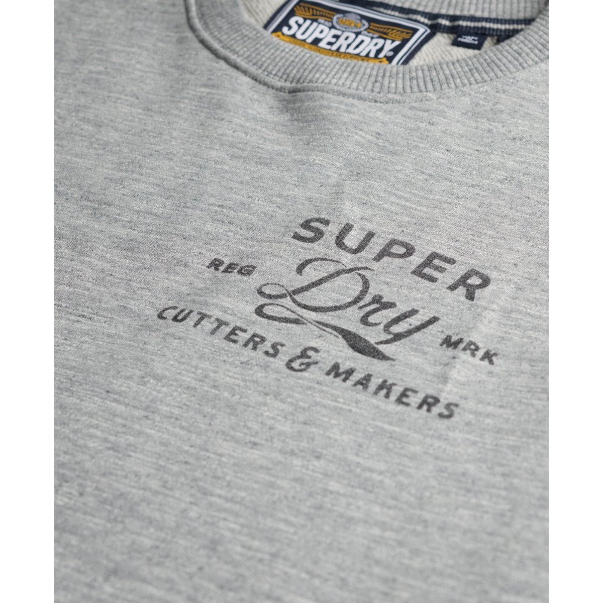 Sweatshirt Cutters And Makers Coupe Décontractée gris athlétique chiné, SUPERDRY