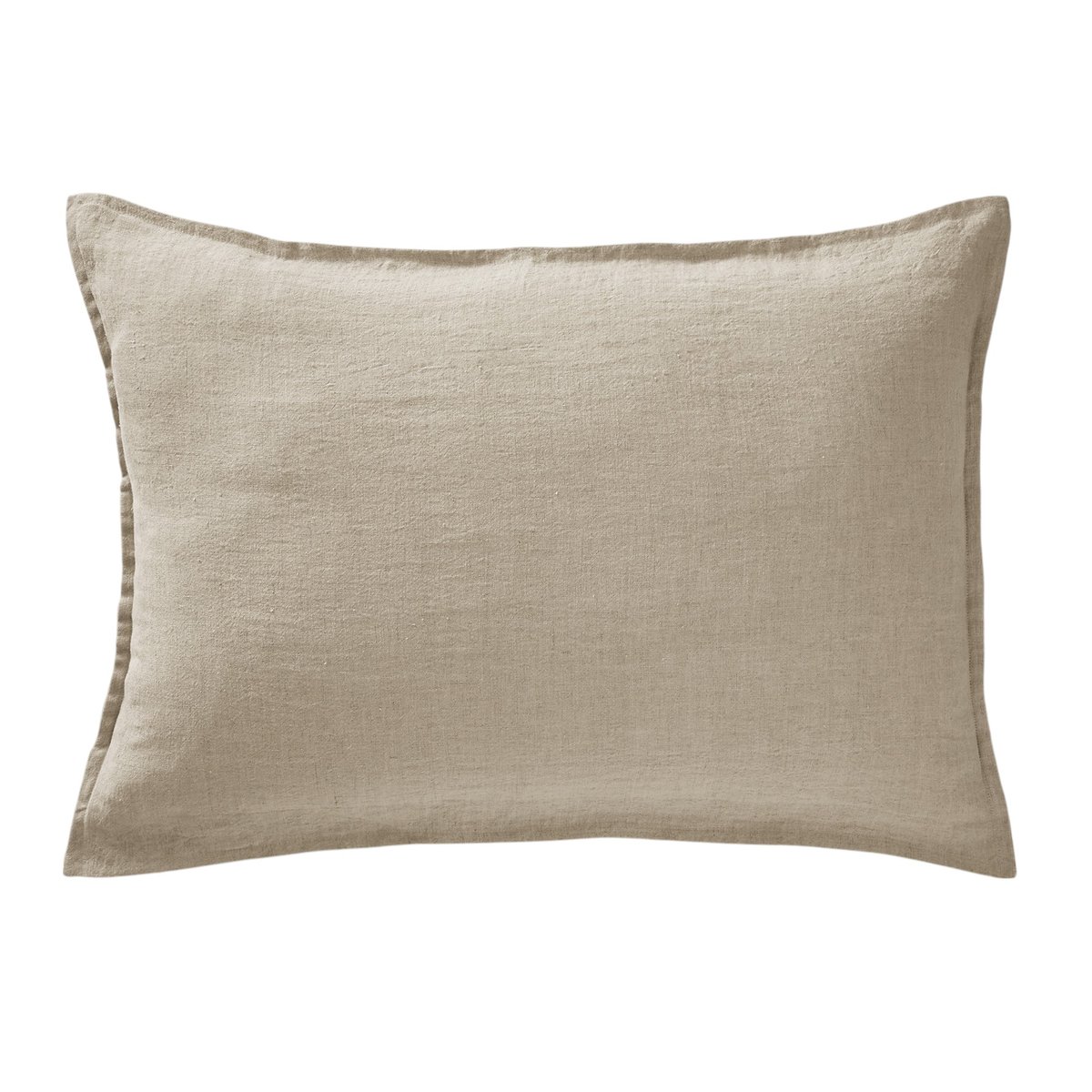Taie oreiller Lin lave Soline 60 x 60 cm ardoise sable, EDEN