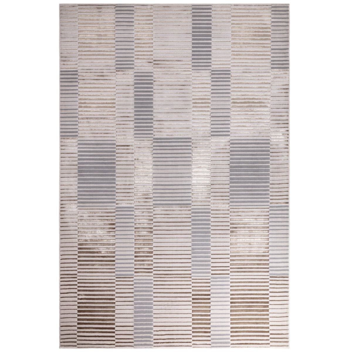 Tapis moderne salon et chambre RUFFY beige, NOVATREND