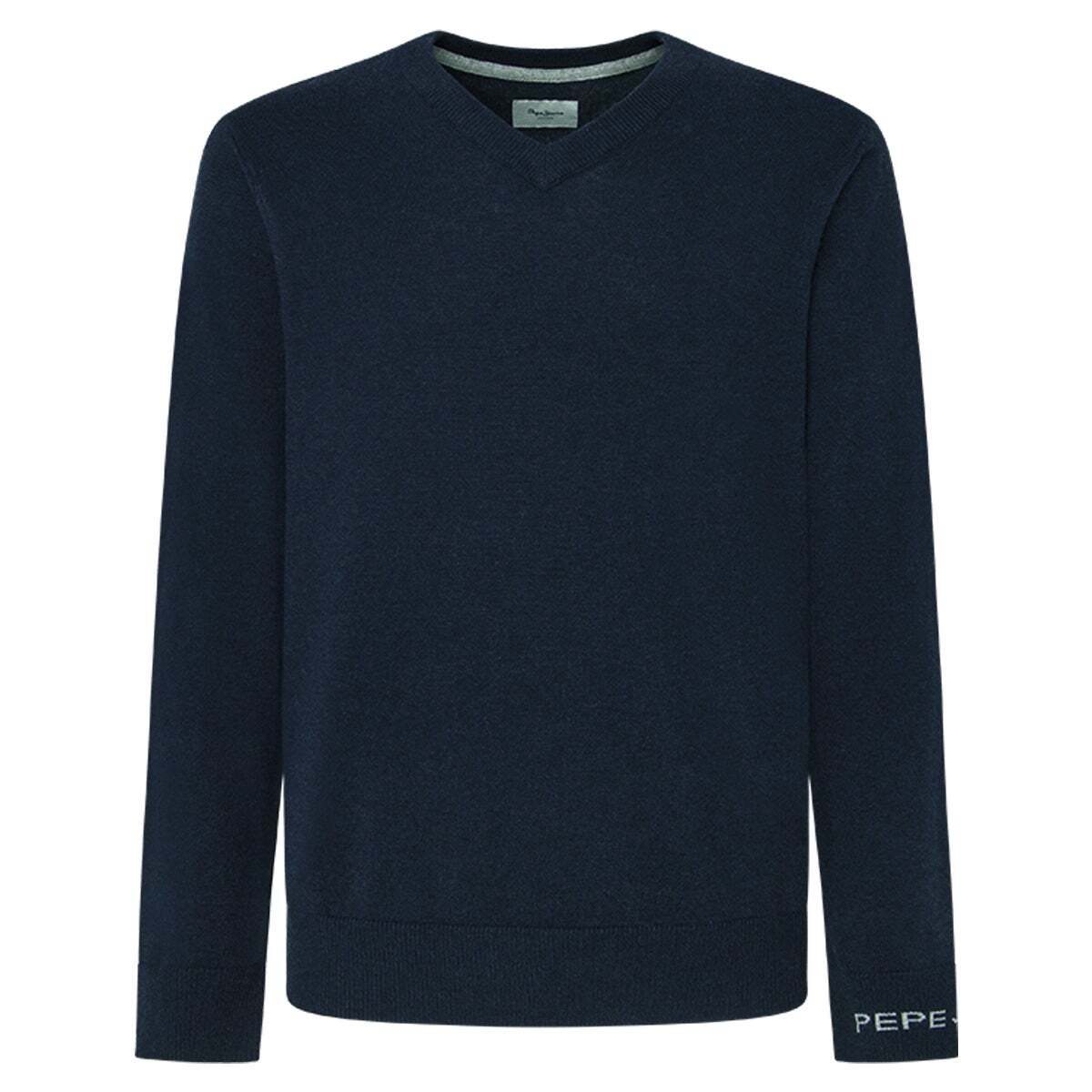 Pull Col V Coupe Regular bleu dulwich, PEPE JEANS
