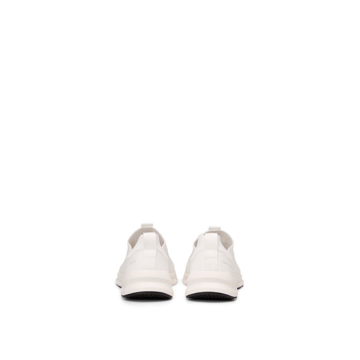 Baskets en tricot modèle Oliver en polyester recyclé blanc, MARC O'POLO