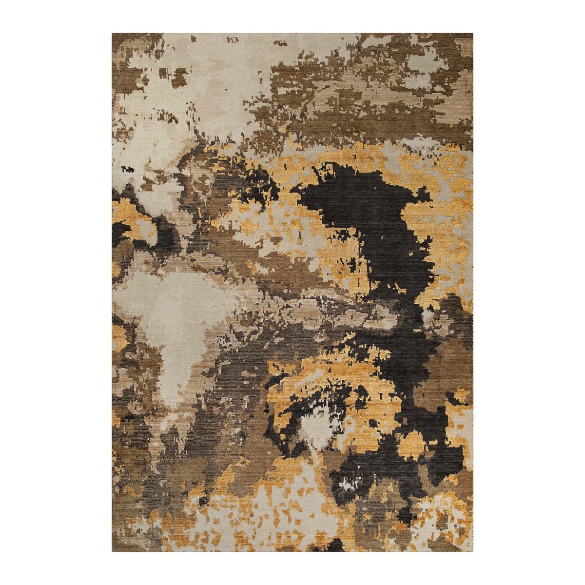 Tapis en laine et viscose à relief , Manhattan or, ESPRIT