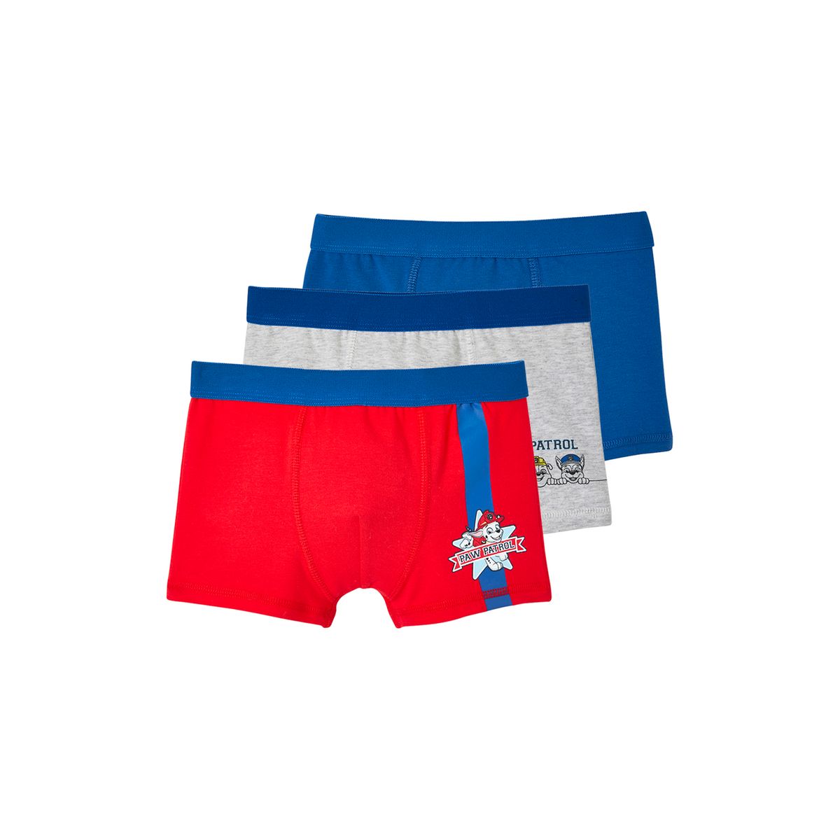 Lot de 3 boxers Pat'Patrouille® bleu électrique, VERTBAUDET