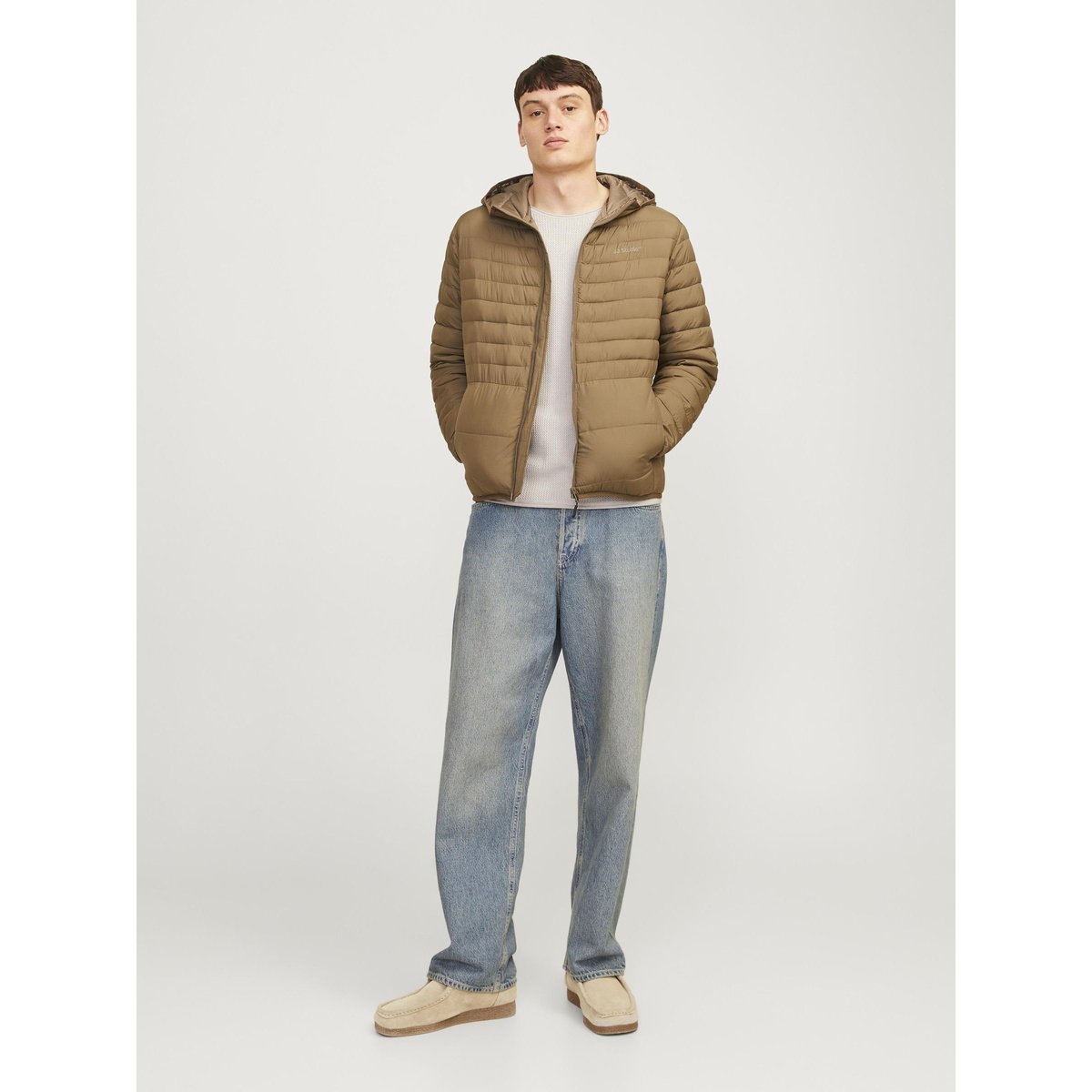 Pull En Maille oatmeal 1, JACK & JONES