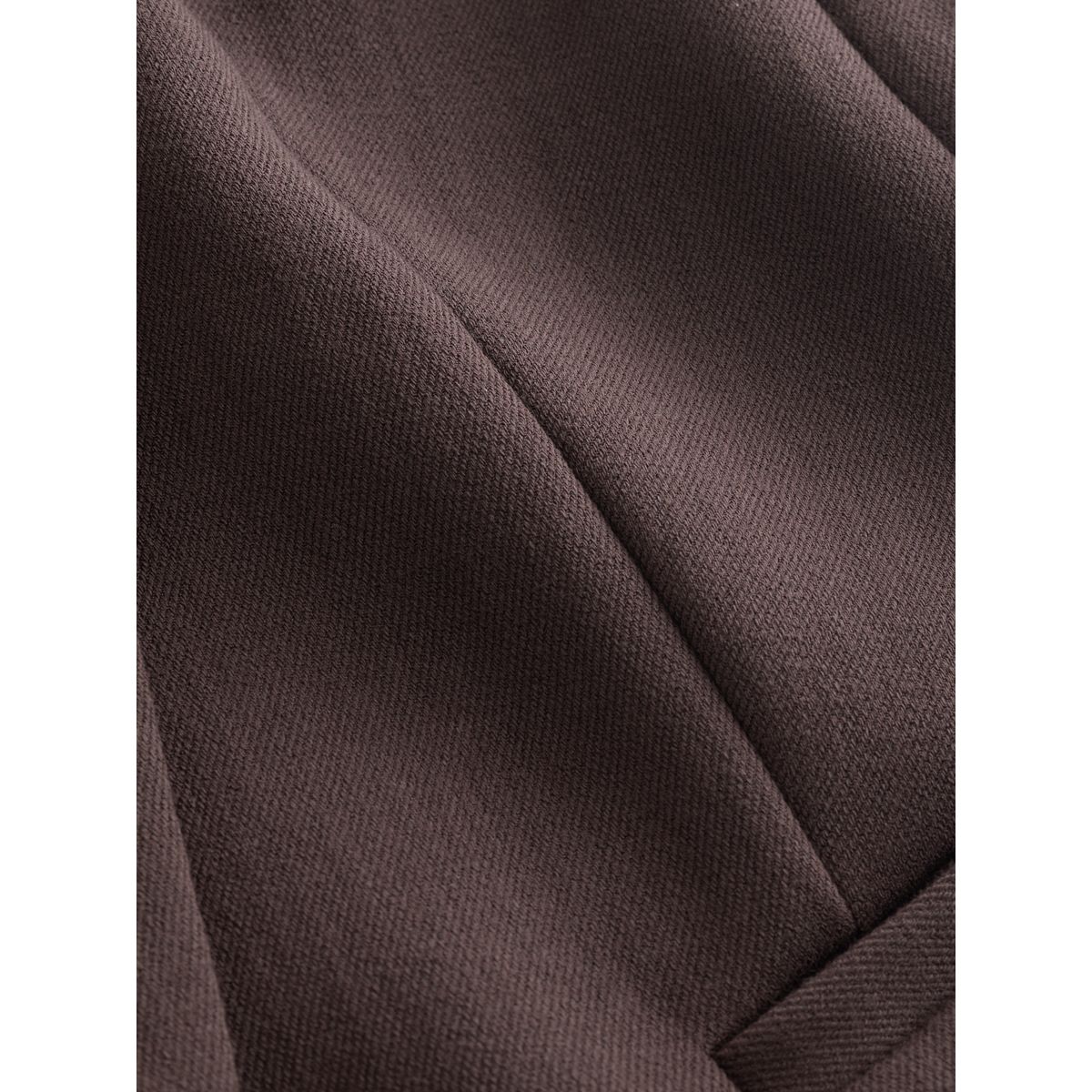 Gilet de costume asymétrique effet froissé marron chocolat, NEXT