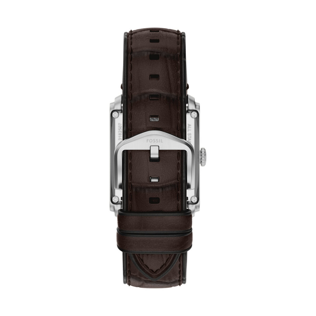 Montre Analogique  CARRAWAY argenté beige marron foncé, FOSSIL
