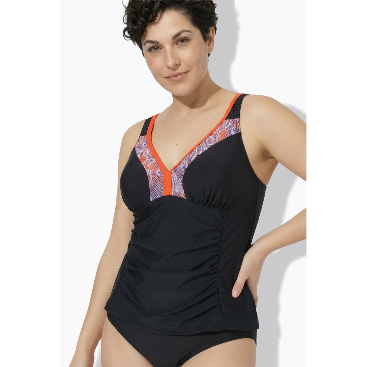 Tankini avec bonnets souples noir, ULLA POPKEN