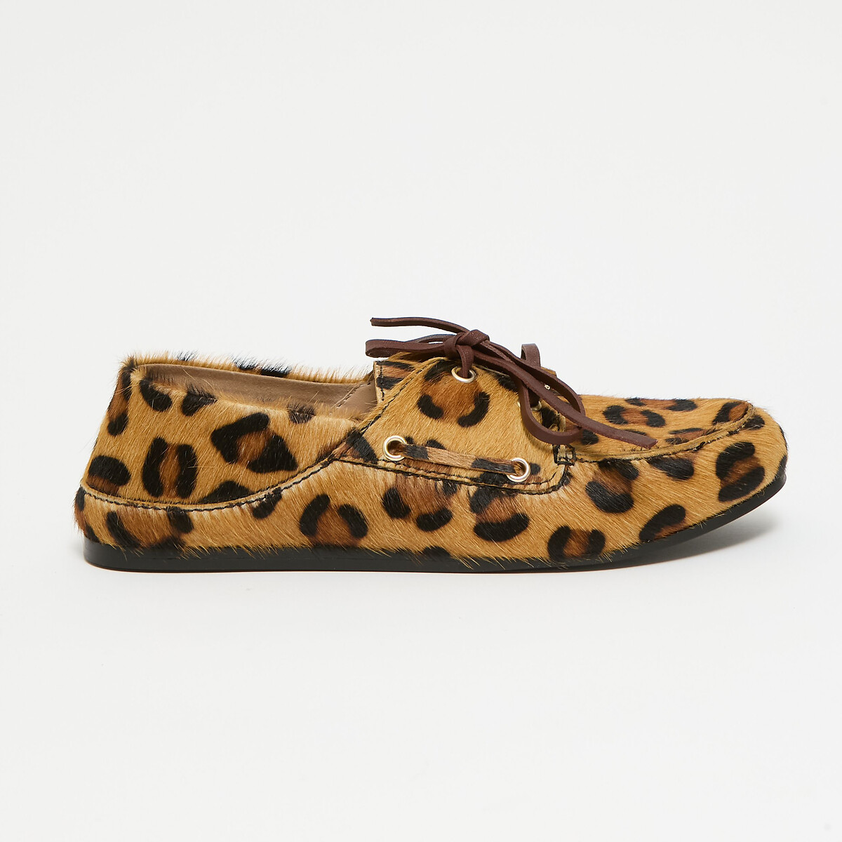 Mocassins en cuir imprimé léopard, COPAIN léopard, PETITE MENDIGOTE