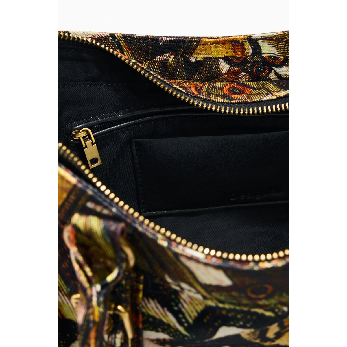 sac imprimé medium M C Lacroix marron, DESIGUAL