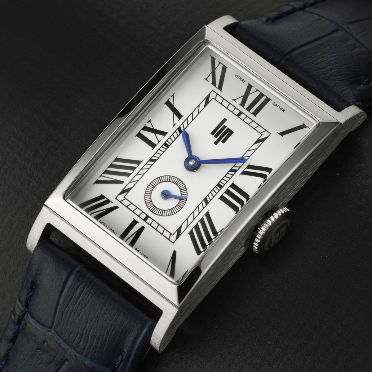 Montre Analogique CHURCHILL argenté ivoire bleu foncé, LIP