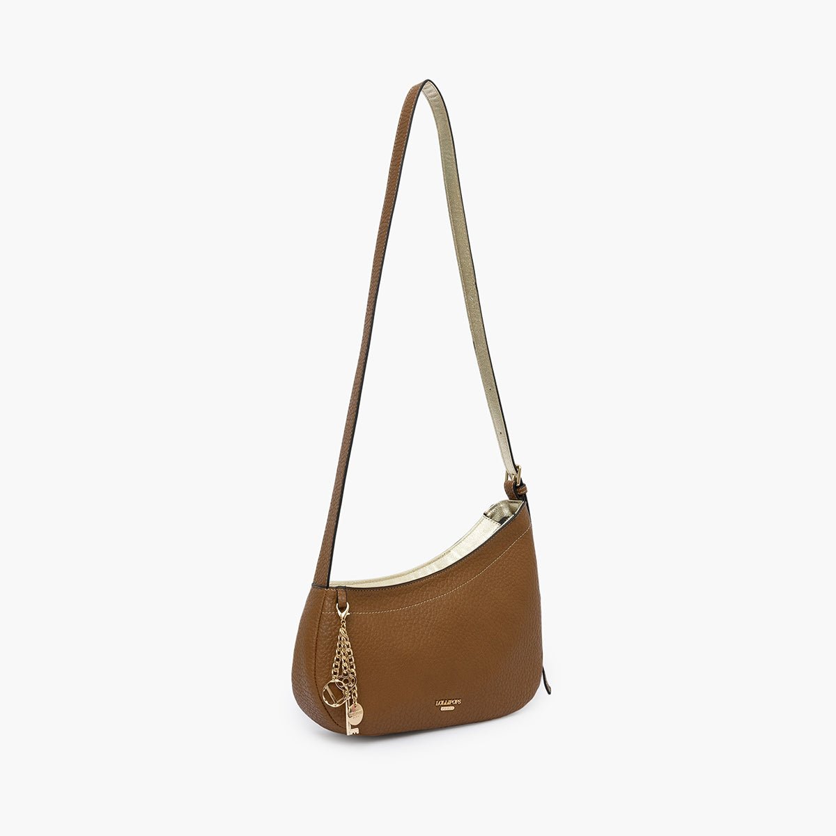 Sac porté épaule Todora M camel,doré, LOLLIPOPS