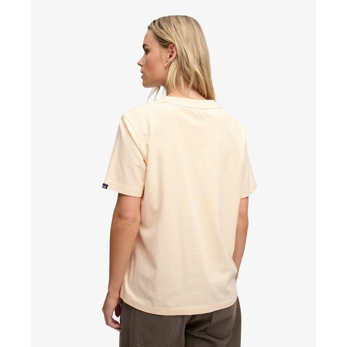 T-shirt Crest Embellished crème naturel, SUPERDRY