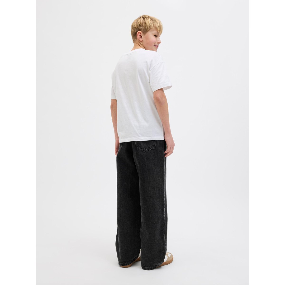 Jean Extra Baggy Fit black denim, JACK & JONES JUNIOR