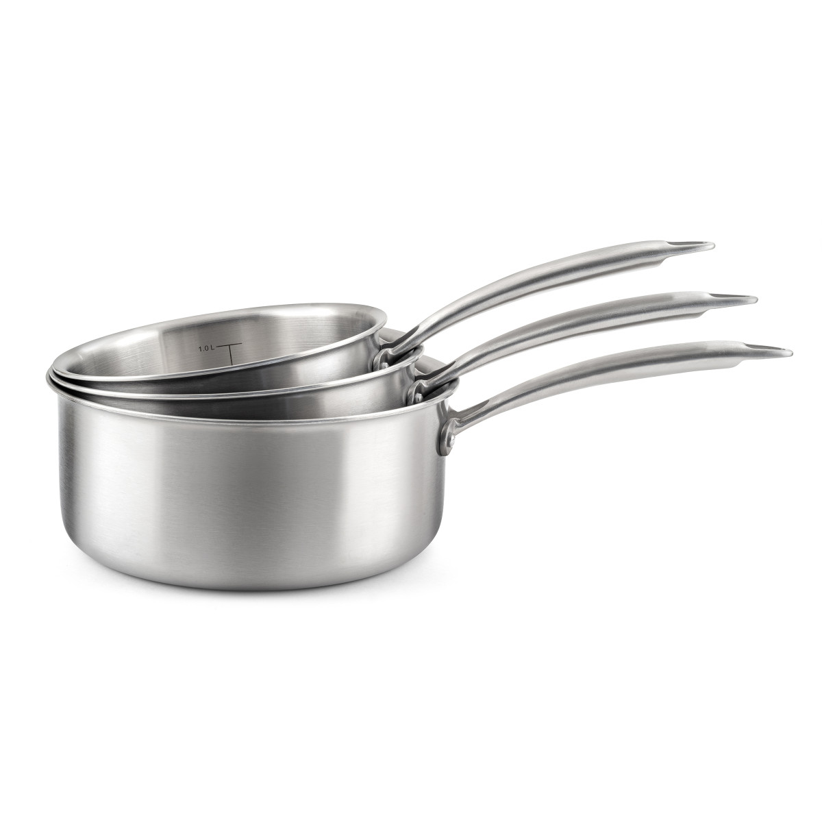 Lot de 3 casseroles 16, 18 et 20 cm - GOURMET inox, CUISINOX