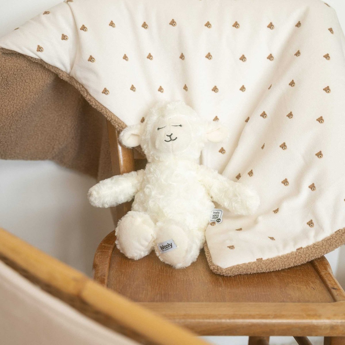 Couverture bébé marron, TROIS KILOS SEPT