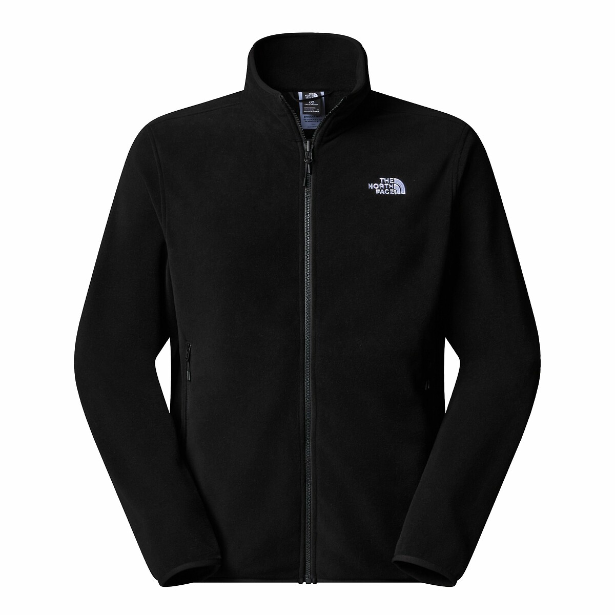 Sweat polaire zippé col montant logo noir, THE NORTH FACE