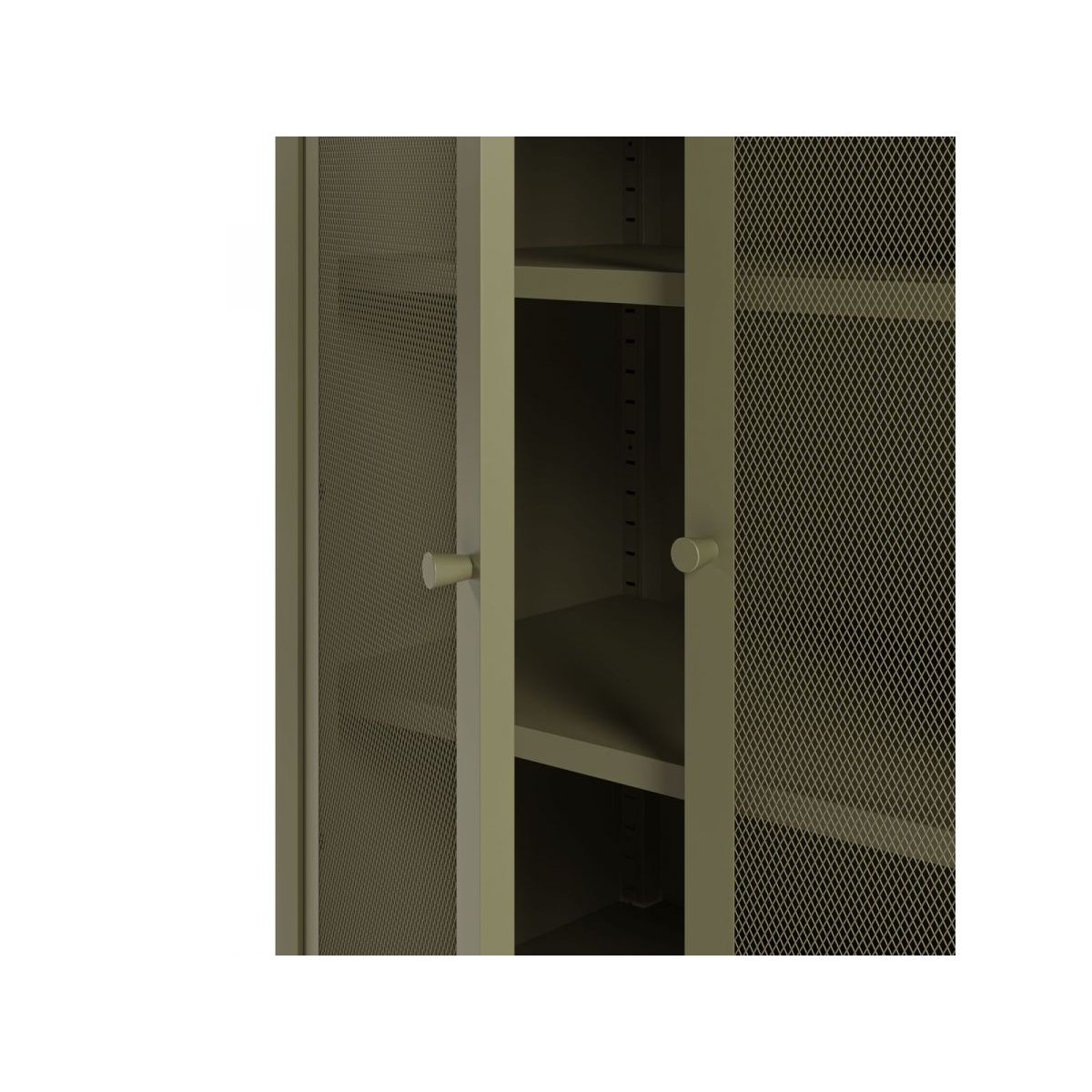 Buffet en métal portes 70 cm, CLARA vert, BOBOCHIC