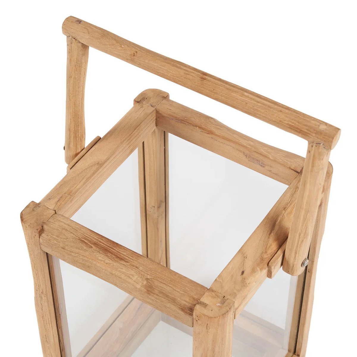 Lanterne en teck récupéré NUSA PENIDA beige, BAZAR BIZAR