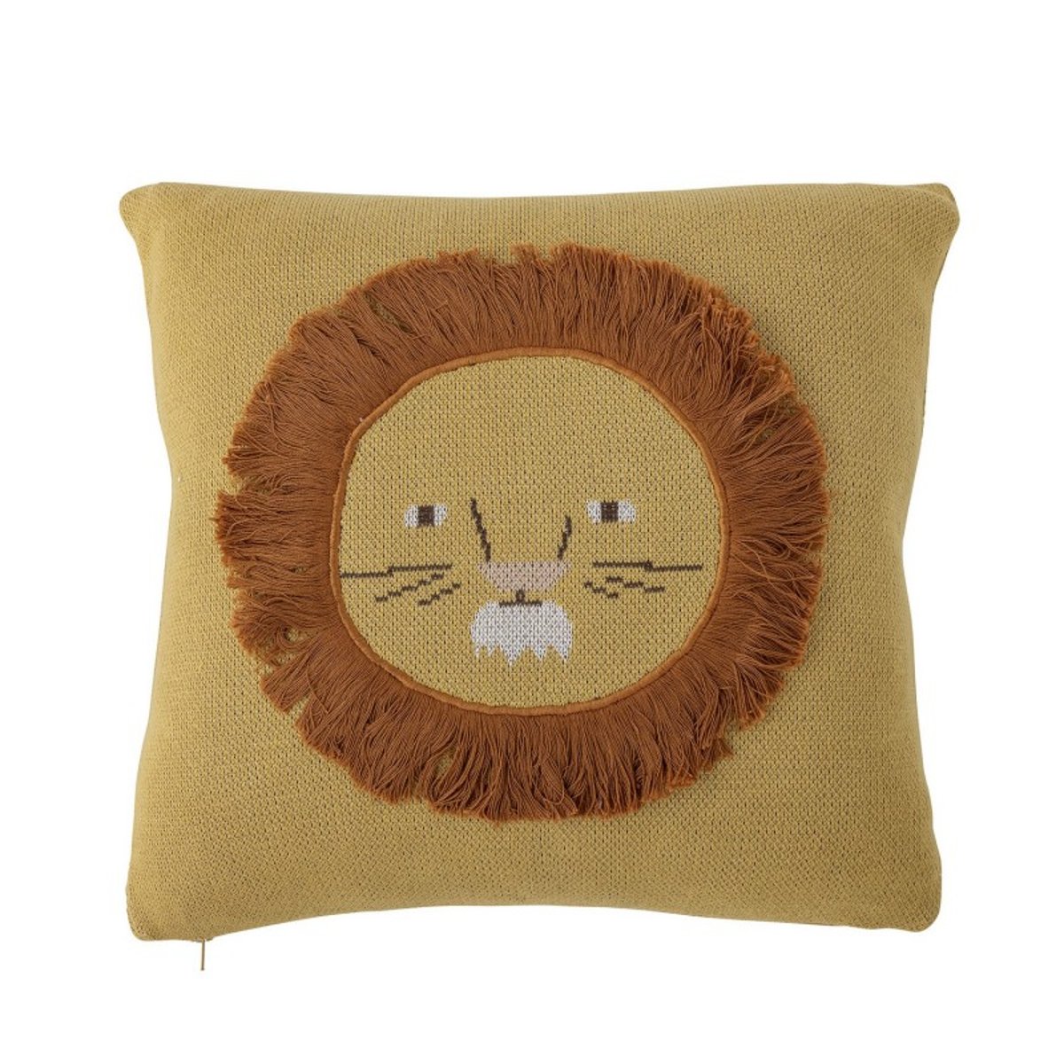 Coussin ch enfant lion coton HARRISSON jaune, BLOOMINGVILLE