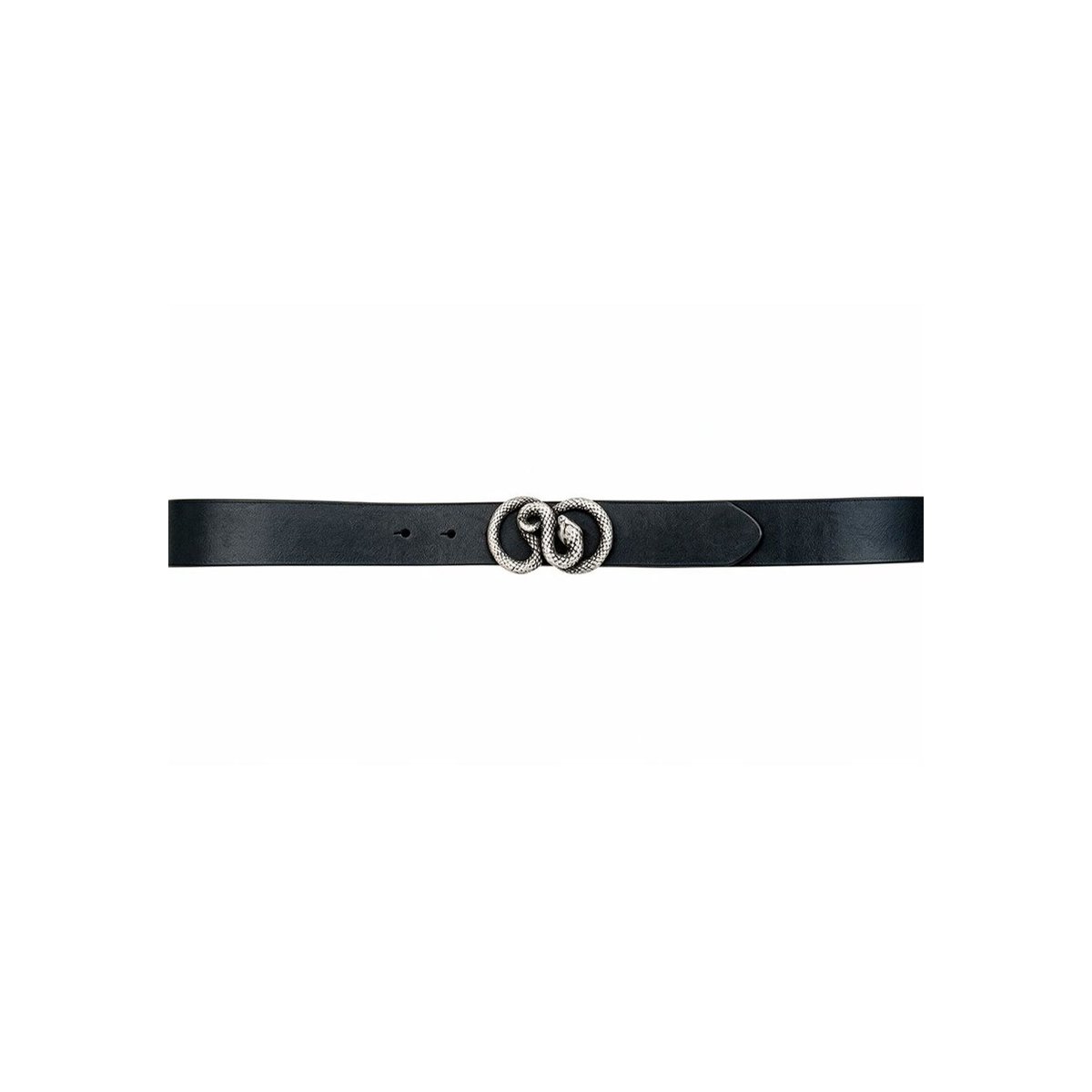 Ceinture basal femme en cuir à boucle serpent BASAL noir, DEELUXE