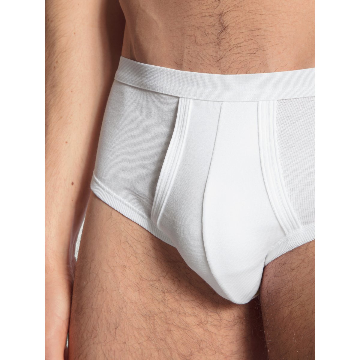 Classic slip avec ouverture Coton TWISTED COTTON blanc, CALIDA