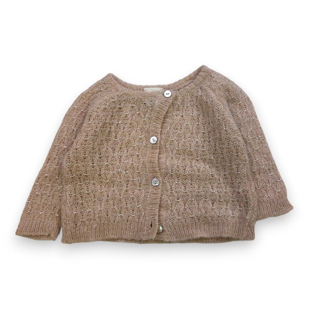 Cardigan bébé - Très bon état rose, BONTON