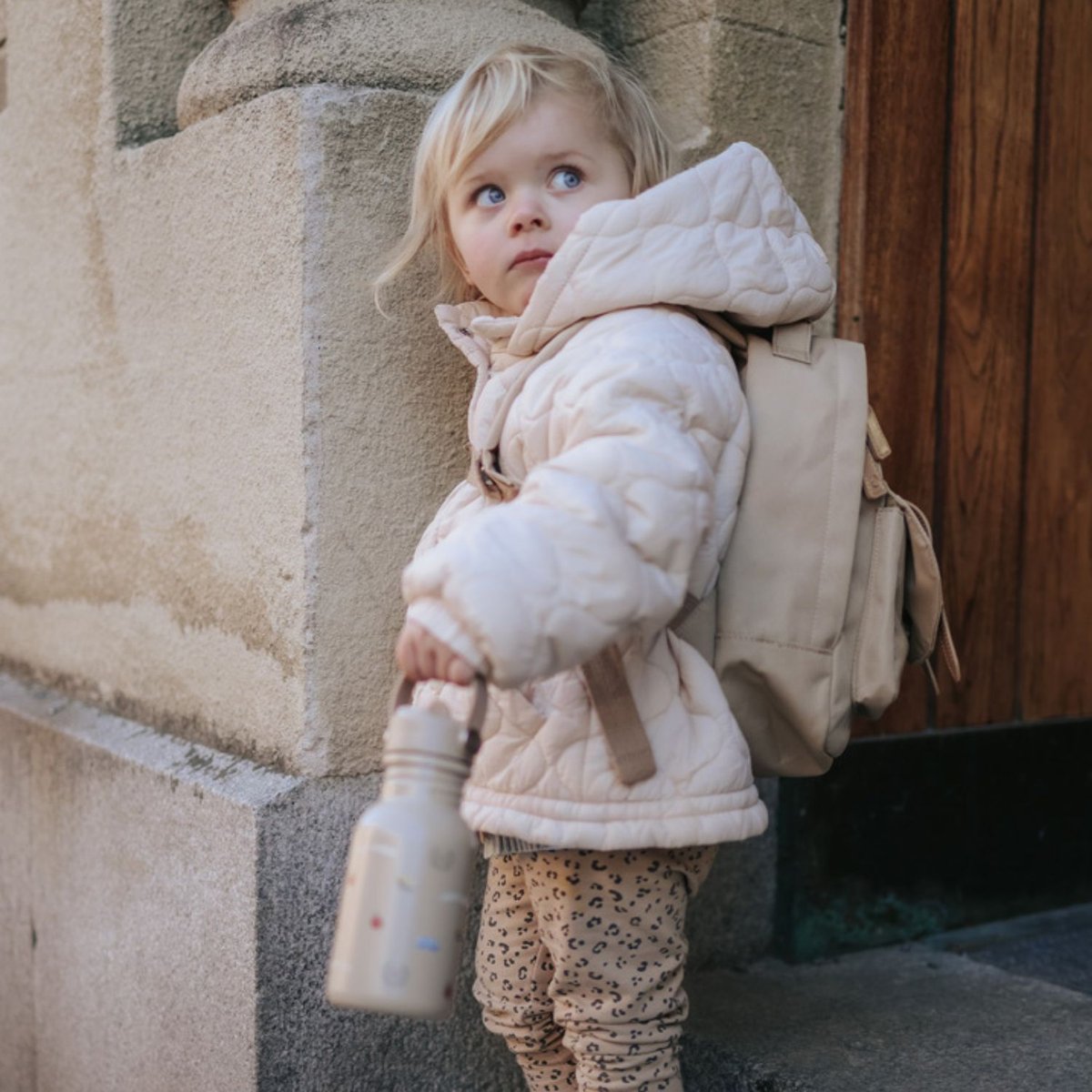Sac à dos Mini marron, rouge, blanc, ELODIE DETAILS