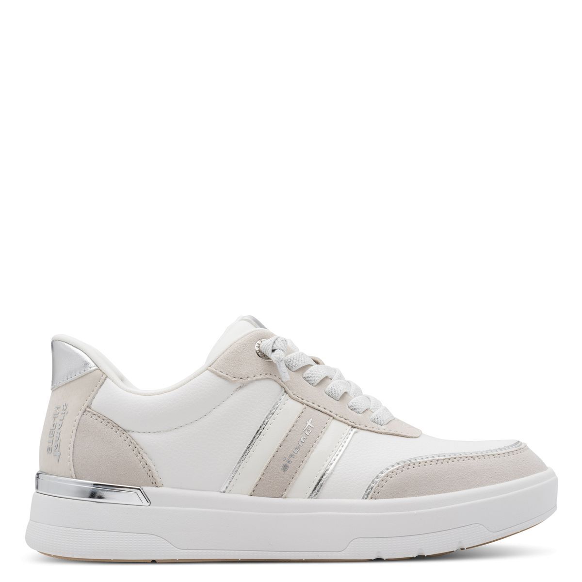 Basket femme blanc combiné, TAMARIS