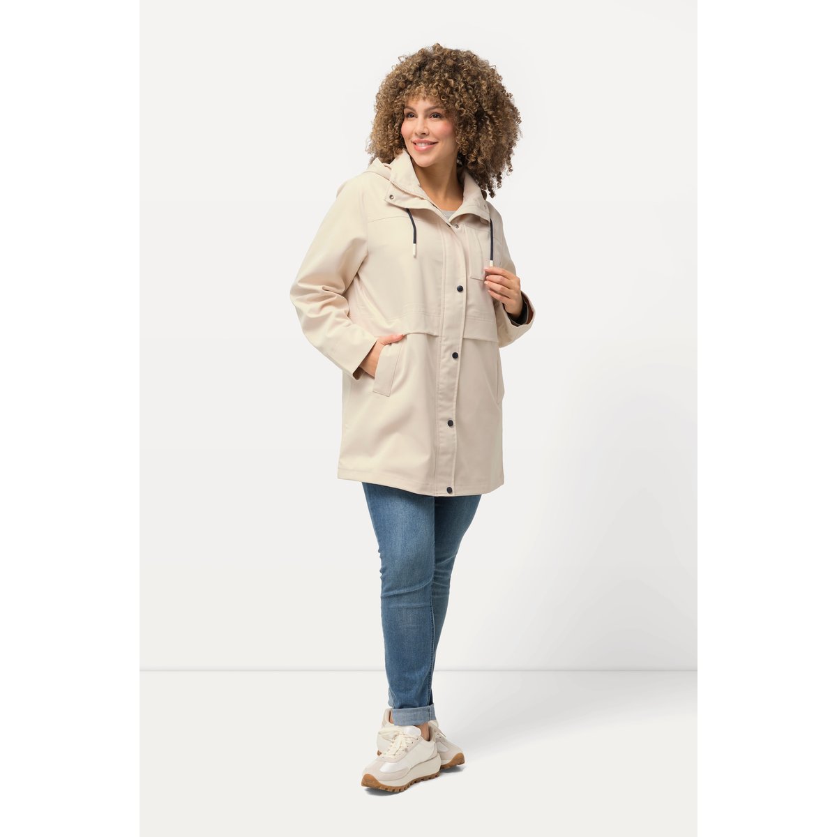Parka HYPRAR, imperméable, col montant vanille, ULLA POPKEN