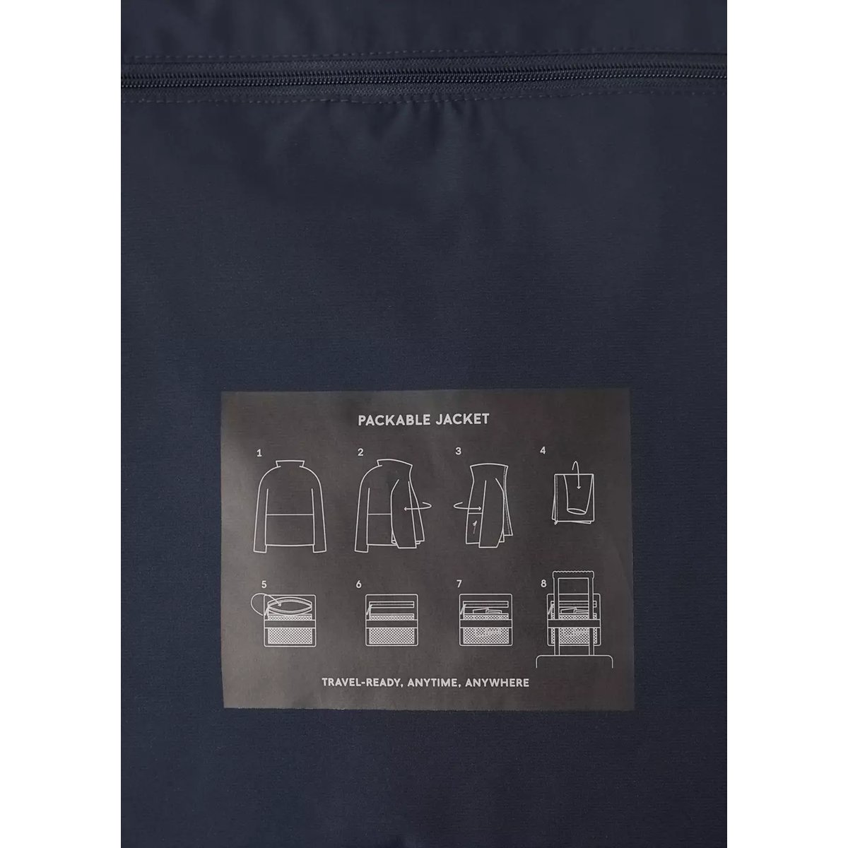 Veste format compact matelassée waterproof Thermolite® bleu nuit, MANGO MAN