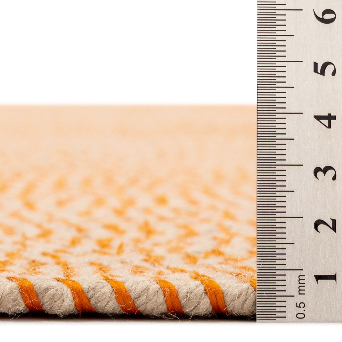 Tapis d'intérieur/d'extérieur fabriqué à la main - SOLARIS orange, GINO FALCONE