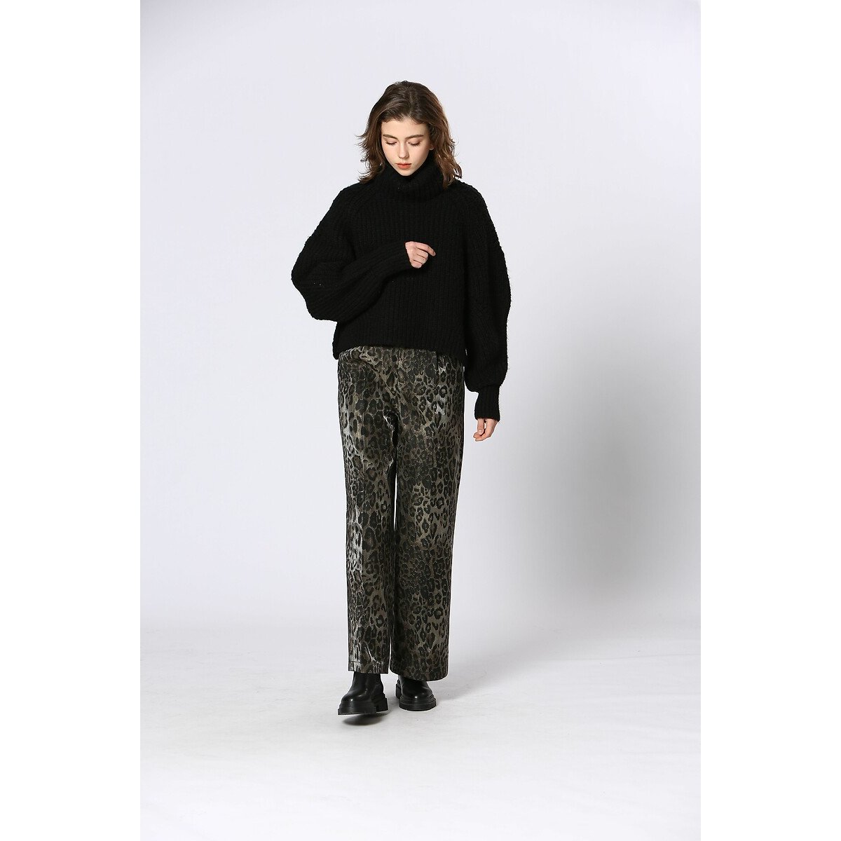 Leopard Print Trousers leopard print, SEE U SOON