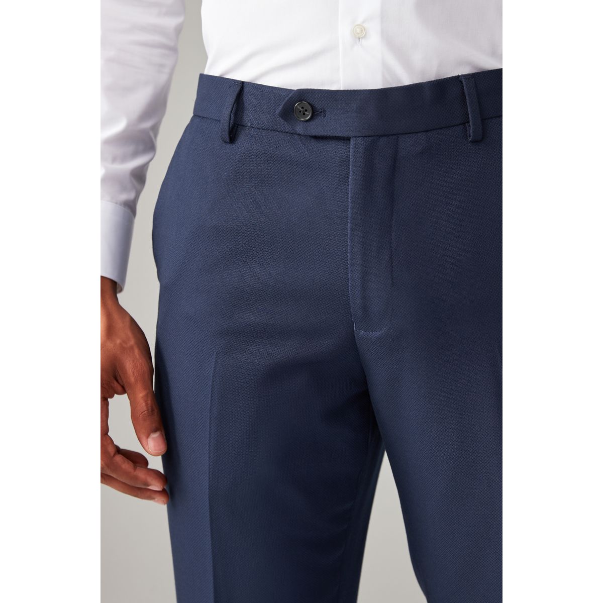 Pantalon de costume texturé bleu vif, NEXT