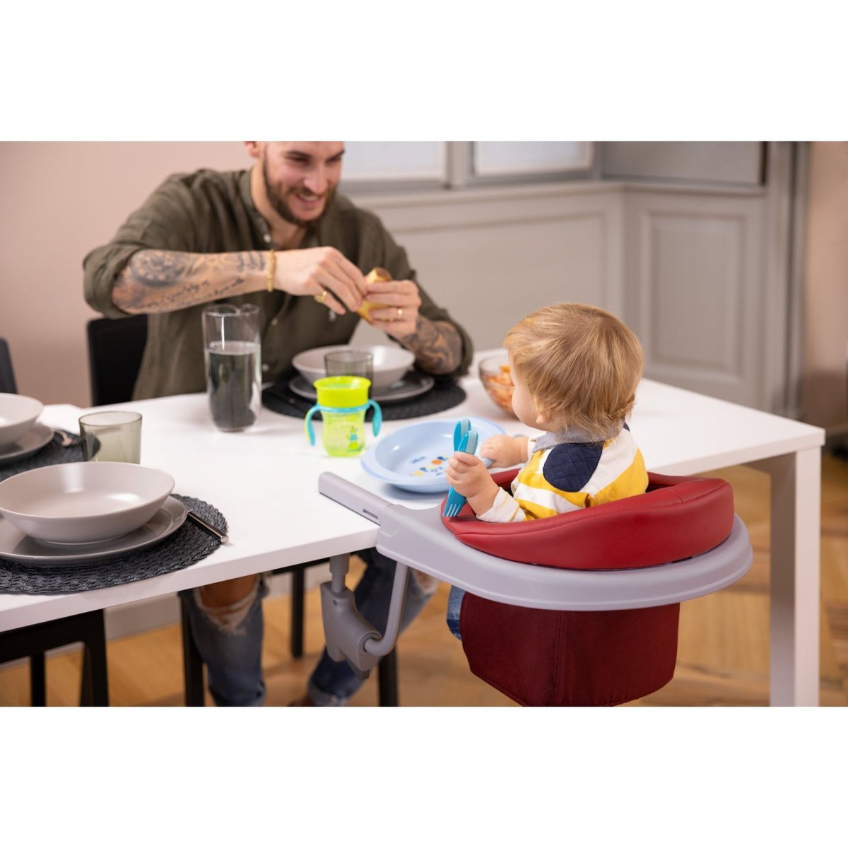Siège de table bébé 360°  stone, CHICCO
