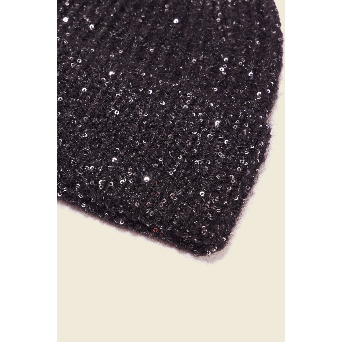 Bonnet avec sequins noir, BONOBO