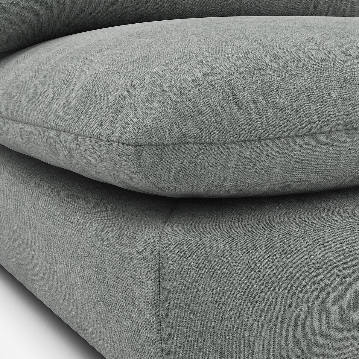 Élément chauffeuse pour canapé modulable, en tissu structuré, MALO céladon, LA REDOUTE INTERIEURS