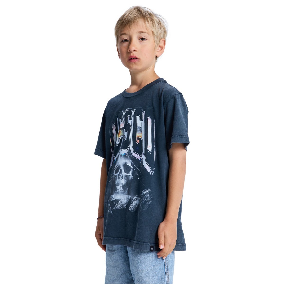 T-Shirt à manches courtes SKULL STORM. noir black, DC SHOES