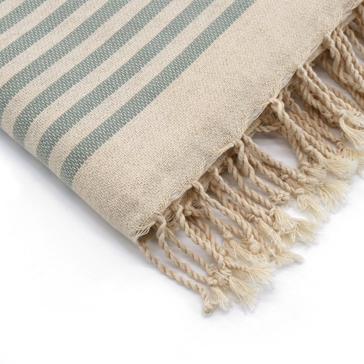 Lot de 2 foutas coton HOSSEGOR vert d'eau, FEBRONIE