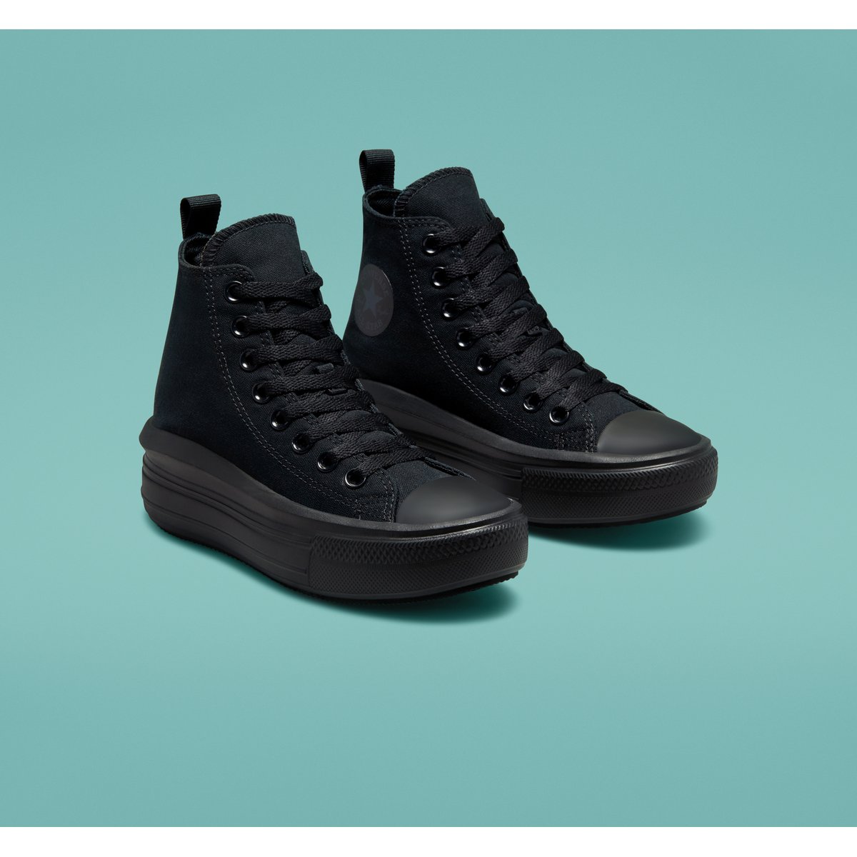 Baskets CHUCK TAYLOR ALL STAR MOVE PLATFORM CANVAS noir/noir/gris fumée foncé, CONVERSE